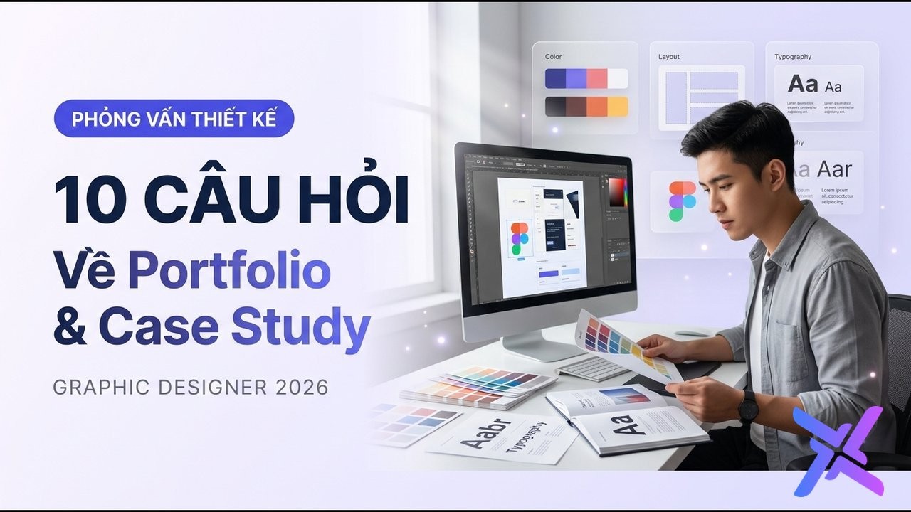 Phỏng Vấn Graphic Designer: 10 Câu Hỏi Về Portfolio, Brief & Case Study Thực Tế